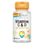 Solaray vitamine c & d 60 vegcaps