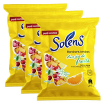 Solens bonbons sans sucres tendres aux jus de fruits 100g - lot 3 Solens bonbons sans sucres tendres aux jus de fruits 100g - lot 3