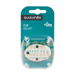 Suavinex attache sucette hiver rouge et blanc