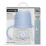 Suavinex biberon � anses + 6 mois wild&free night and day bleu 150ml