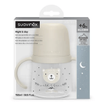 Suavinex biberon � anses + 6 mois wild&free night and day gris 150ml