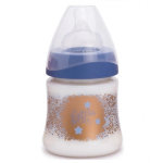 Suavinex biberon col large débit variable haute couture bleu 150ml Suavinex biberon col large débit variable haute couture bleu 150ml