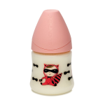 Suavinex biberon silicone physiologique héros rose 150ml Suavinex biberon silicone physiologique héros rose 150ml