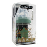 Suavinex premium biberon silicone ttine 3 positions + 0m vert etoile 150ml
