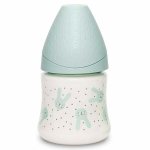 Suavinex biberon tétine ronde débit lent hygge baby lapin vert 150ml Suavinex biberon tétine ronde débit lent hygge baby lapin vert 150ml