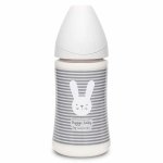 Suavinex biberon tétine ronde débit variable hygge baby rayé gris 270ml Suavinex biberon tétine ronde débit variable hygge baby rayé gris 270ml