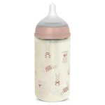 Suavinex biberon verre 240ml t�tine sxpro m wonderland lapin rose
