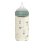 Suavinex biberon verre 240ml t�tine sxpro m wonderland lapin vert