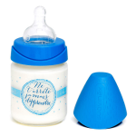 Suavinex biberon en verre meaningful life bleu 120ml