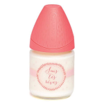 Suavinex biberon en verre meaningful life rose 120ml