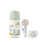 Suavinex coffret cadeau biberon sucette et attache sucette dreams bleu 270ml Suavinex coffret cadeau biberon sucette et attache sucette dreams bleu 270ml