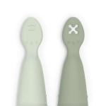 Suavinex pr� - cuill�res d'apprentissage silicone vert
