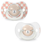 Suavinex sucettes sym�triques sxpro 6 � 18 mois wild&free night and day rose x2