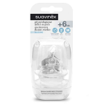 Suavinex t�tine anatomique silicone sx pro d�bit m + 6m lot de 2