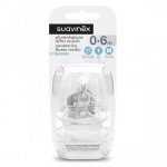 Suavinex ttine physiologique silicone dbit moyen + 0m lot de 2