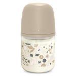 Suavinex, wonderland, biberon verre ttine sxpro s - wonderland beige - 120ml