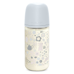Suavinex, wonderland, biberon verre ttine sxpro m - wonderland bleu - 240ml