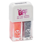Suncoat girl be my bff duo vernis rock star corail paillet 5ml + paillettes argentes 5ml