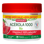 Superdiet acérola vitamine c 1000 bio - 60 comprimés + 12 offerts Superdiet acérola vitamine c 1000 bio - 60 comprimés + 12 offerts