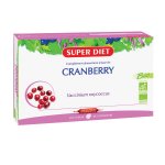 Superdiet cranberry canneberge bio 20 ampoules de 15ml