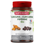 Superdiet curcuma piprine bio 45 glules