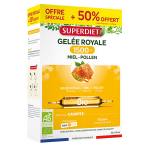 Superdiet - gele royale miel pollen bio - 20 + 10 ampoules offertes