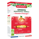 Superdiet ginseng bio gele royale & acrola 20 ampoules de 10ml