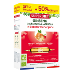 Superdiet - ginseng gele royale acrola bio - 30 ampoules