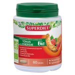 Superdiet ginseng gele royale guarana bio 60 glules