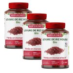Superdiet levure de riz rouge bio lot de 3 x 120 g�lules