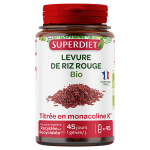 Superdiet levure de riz rouge bio 45 glules