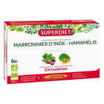 Superdiet marronnier d'inde - hamamelis bio 20 ampoules