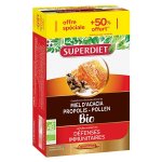 Superdiet miel propolis pollen bio 20 ampoules + 10 ampoules offertes