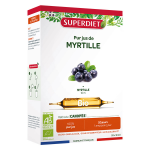 Superdiet myrtille bio 20 ampoules de 10ml