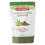 Superdiet poudre de graines de chanvre 200g Superdiet poudre de graines de chanvre 200g