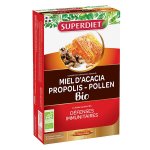 Superdiet propolis miel d'acacia et pollen bio 20 ampoules
