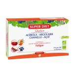 Superdiet quatuor acrola tonique bio 20 ampoules de 15ml