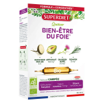 Superdiet quatuor bio bien - etre du foie 20 ampoules de 10ml