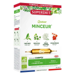 Superdiet - quatuor minceur bio - 20 ampoules de 10 ml