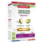 Superdiet radis noir artichaut bio 20 ampoules de 10ml