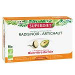 Superdiet radis noir artichaut bio 20 ampoules