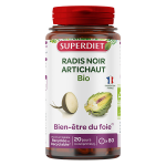 Superdiet radis noir artichaut bio 80 comprims