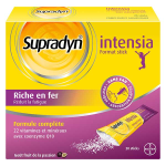 Supradyn intensia r�duit la fatigue vitamines min�raux et fer 20 sticks