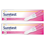 Suretest test de grossesse lot de 2 x 2 unités Suretest test de grossesse lot de 2 x 2 unités