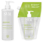 Svr sebiaclear eau micellaire 400ml + eco - recharge 400ml peaux acniques