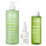 Svr routine sebiaclear anti - imperfections, gel moussant, micro peel , ampoule flash