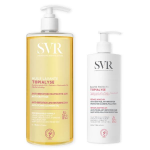 Svr routine topialyse hygiene et soin peaux atopiques et sensibles, huile lavante, baume protect Svr routine topialyse hygiene et soin peaux atopiques et sensibles, huile lavante, baume protect