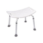 Tabouret de douche blanc avec poignées Tabouret de douche blanc avec poignées