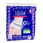 Tadam' fuites urinaires culottes plus nuit taille l x12