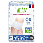 Tadam' fuites urinaires culotte plus taille m 9 unités Tadam' fuites urinaires culotte plus taille m 9 unités